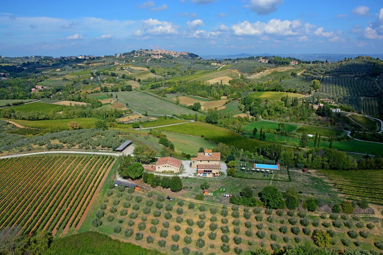 Вилла Agriturismo Poggiacolle Сан-Джиминьяно Экстерьер фото